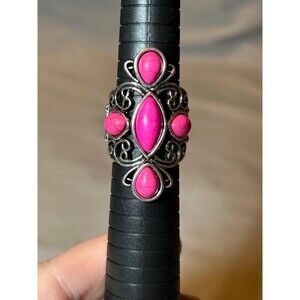 Paparazzi Pink Stone Adjustable Stretch Ring
